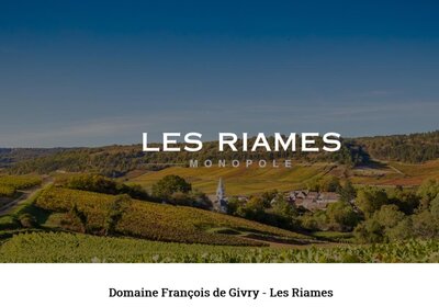 Auxey-Duresses Les Riames Monopole - François de Givry Auxey-Duresses Les Riames Monopole - François de Givry